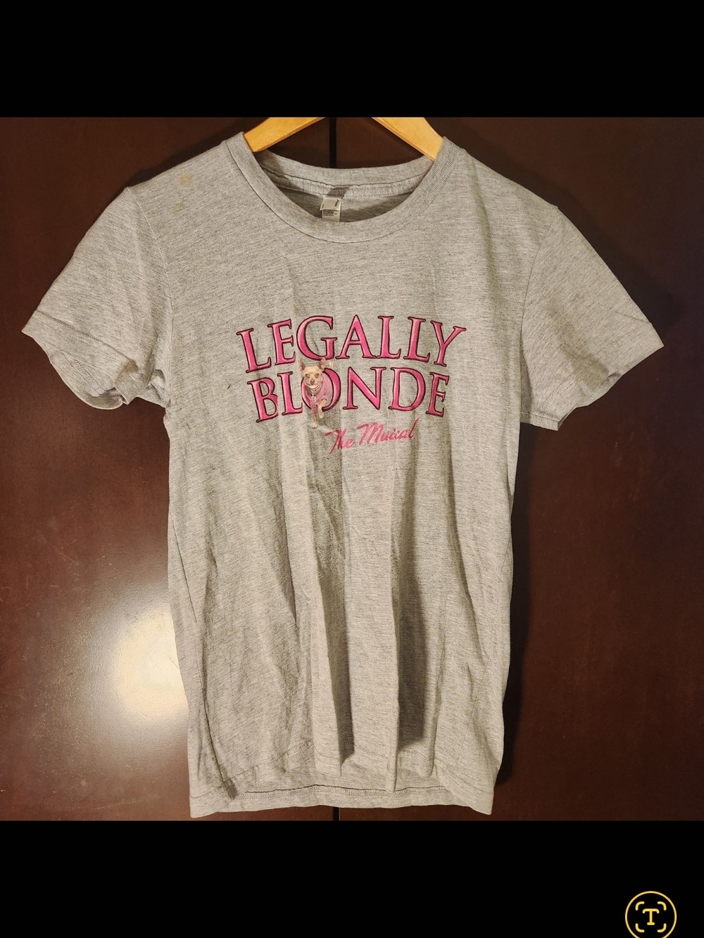 Legally Blonde Short Sleeve Crewneck T-Shirt - Heather Gray Women Size Medium